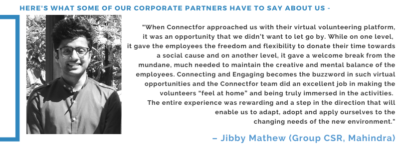 Jibby Mathew (Group CSR, Mahindra)